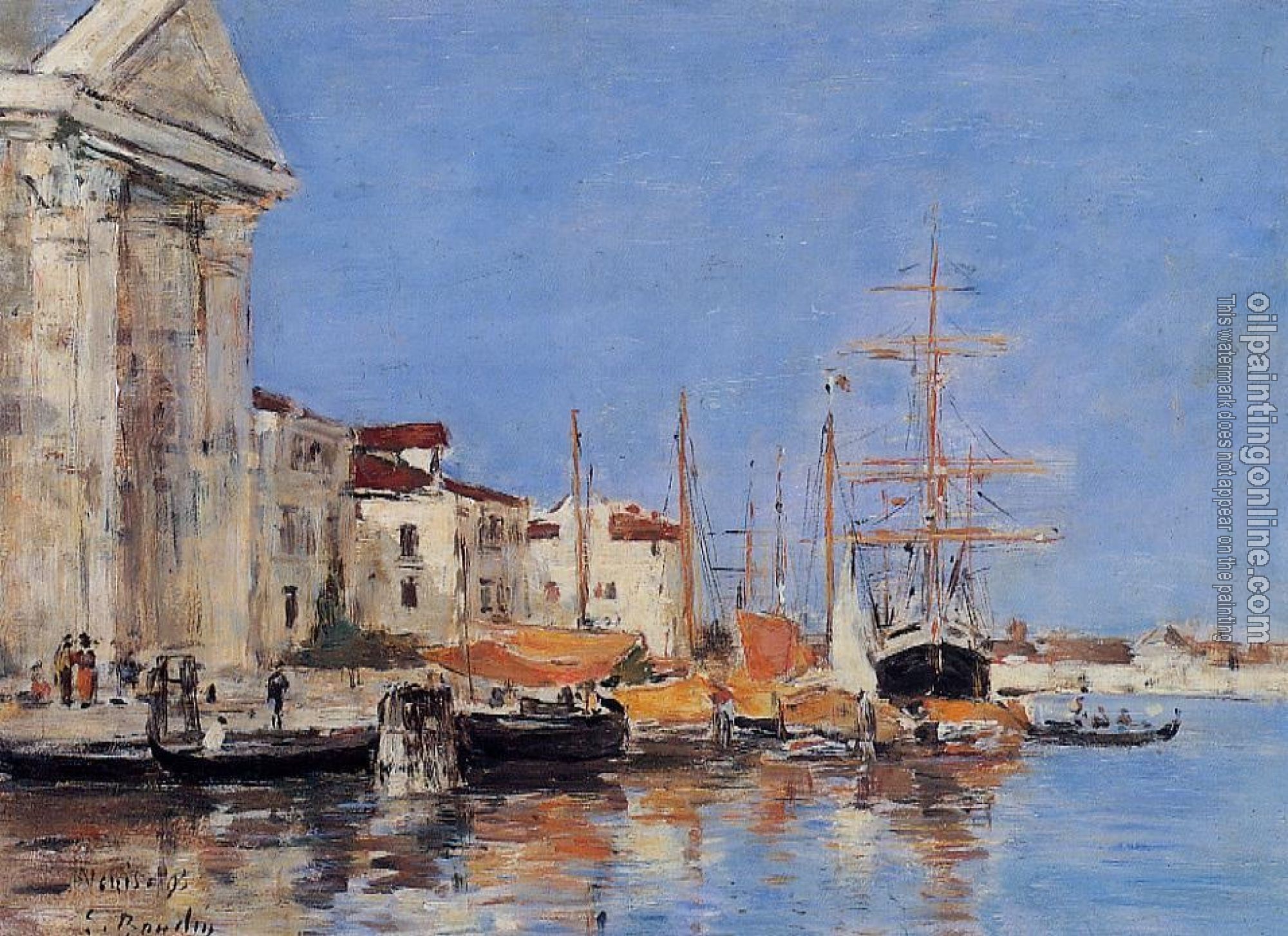 Boudin, Eugene - Venice, the Customs House